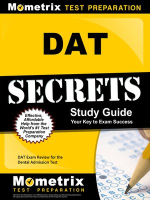 cover image of DAT Secrets Study Guide